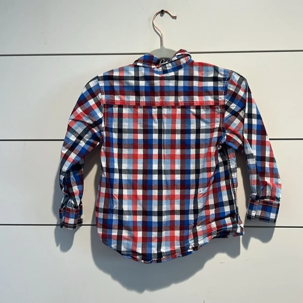 Kids Gymboree Checkered dress button down Shirt - Red, Blue, White